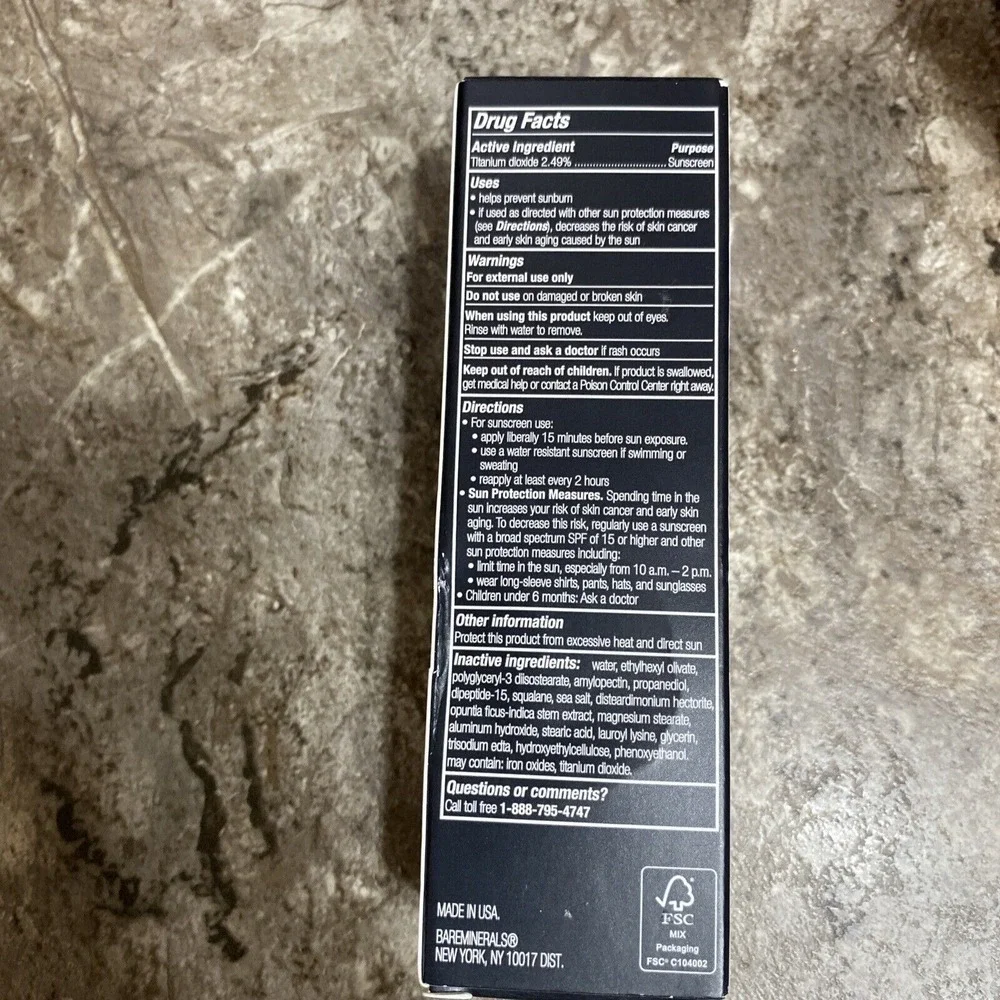 bareMinerals Original Liquid Foundation Golden Deep 28, 1 oz New Sealed